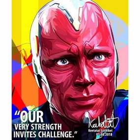 Vision Marvel Pop Art Poster Wall Decoration Drawingmodern abstract painting decor