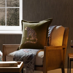 Waghoba Embroidered Feather Cushion Olivebedding sets ,throw blankets 