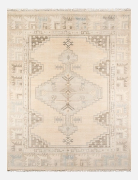 Walden Hand-Knotted Wool Rug by Erin Gatesmodern color block patchwork rug
