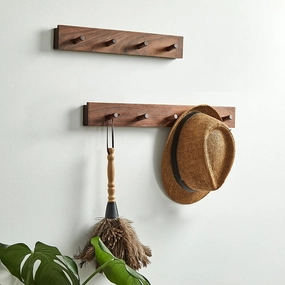 Walnut Coat Racknordic style wall decor