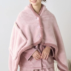 Warm Fleece 4Way Poncho Pinkbedding sets ,throw blankets 