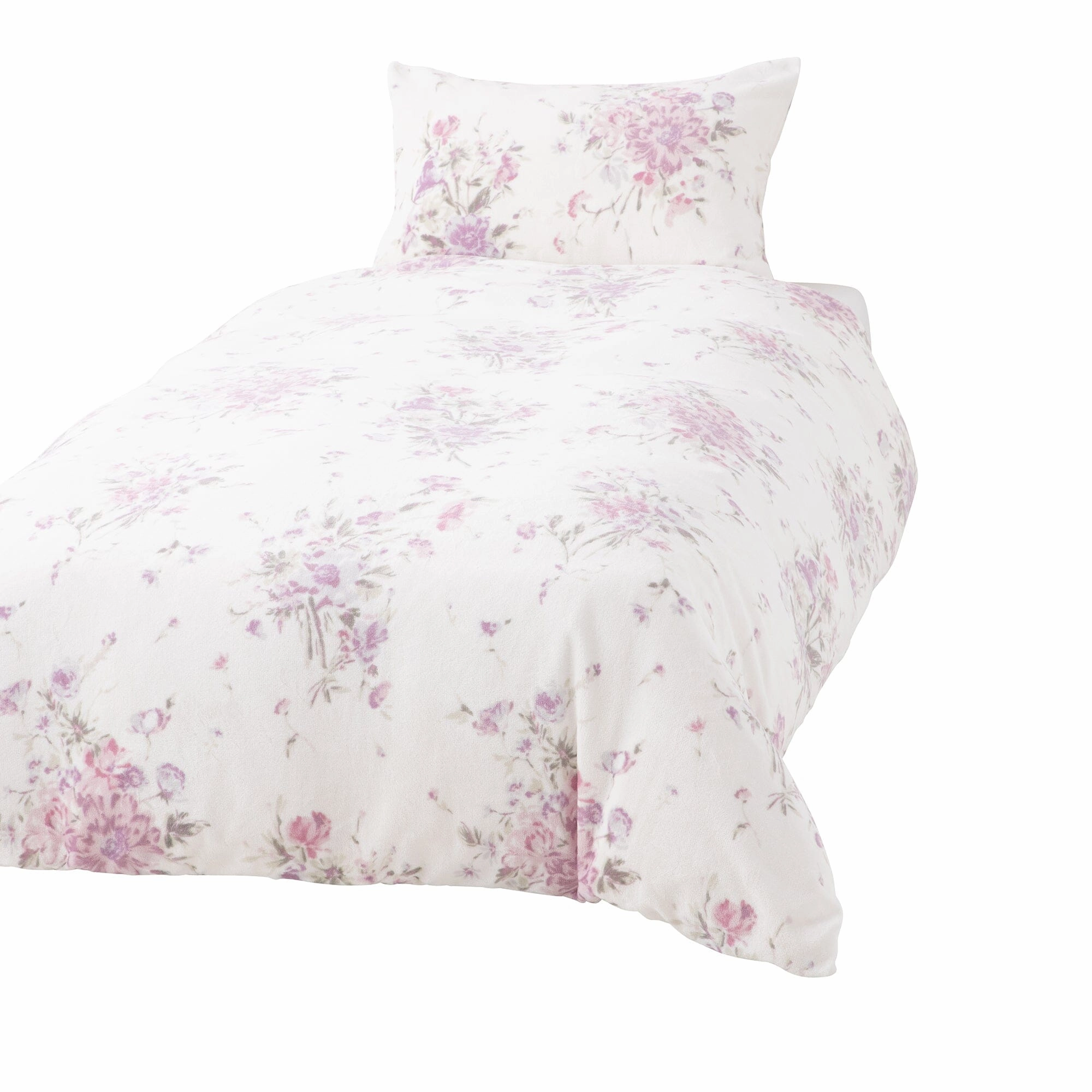 WARMY Botanical Flower Comforter Case Single Pinkbedding sets ,throw blankets 