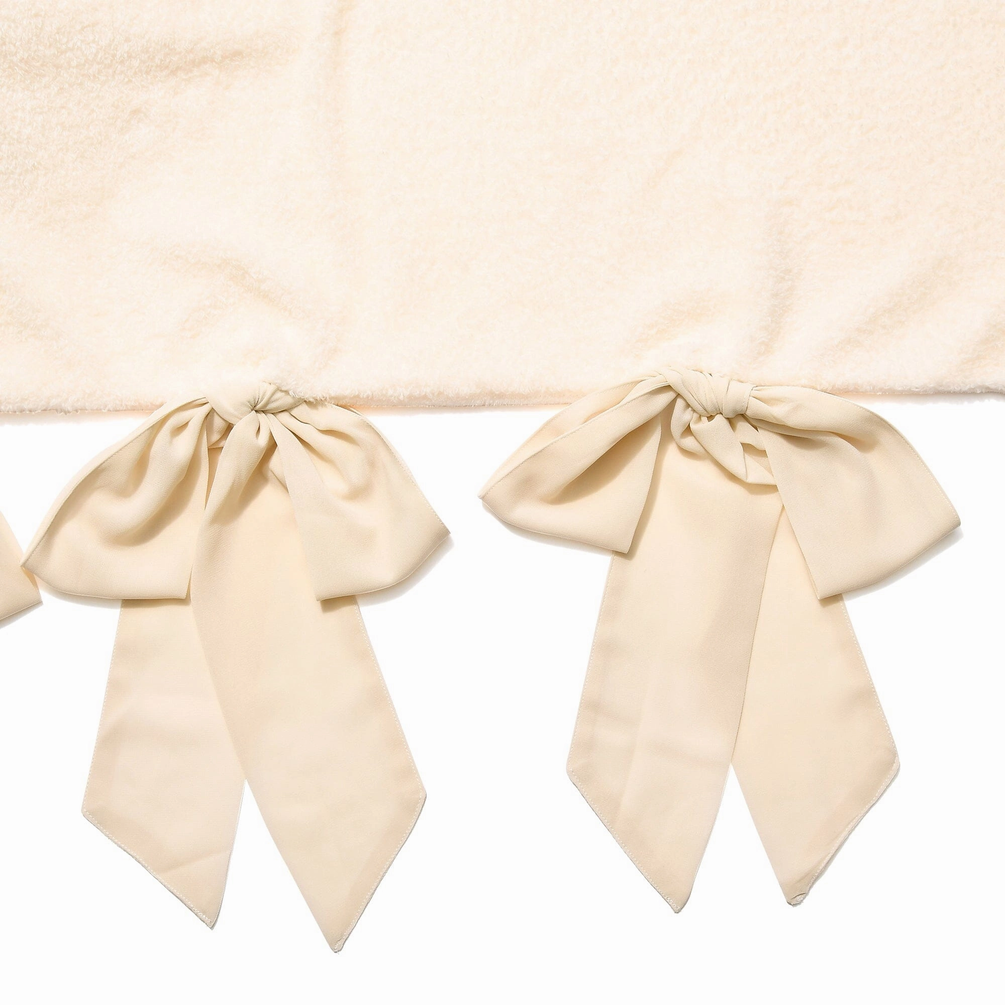 WARMY White Ribbon Comforter Case Single Ivory