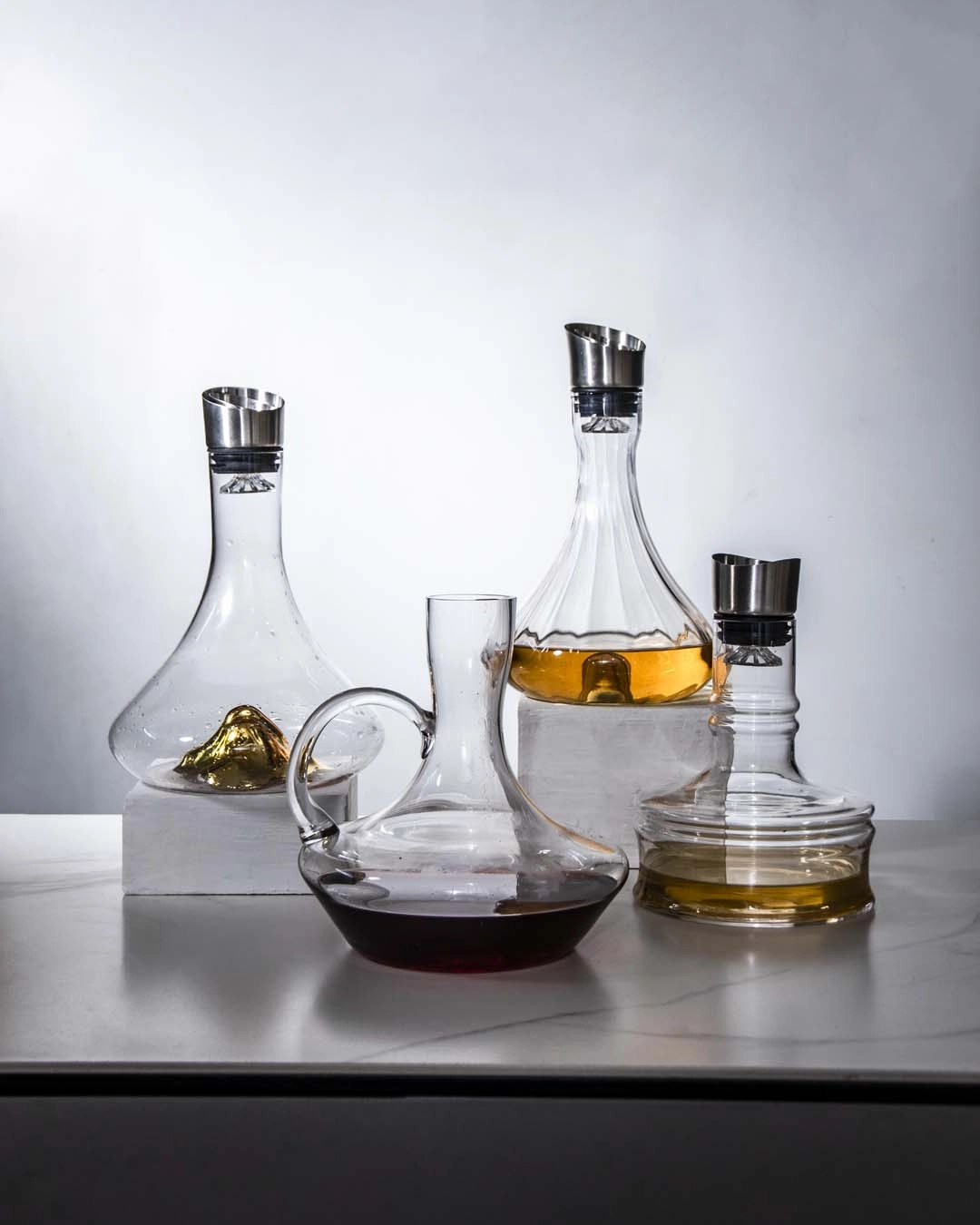 Waterfall Crystal Whiskey Decanter