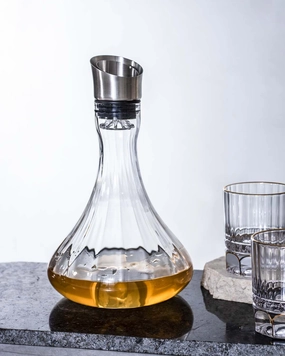 Waterfall Crystal Whiskey Decantermodern kitchen decor ,kitchen dinner set ,dinnerware 