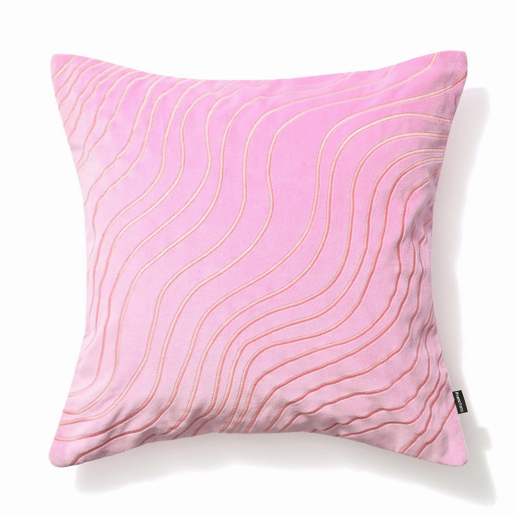 Wave Emb Cushion Cover 450 X 450 Pinkbedding sets ,throw blankets 