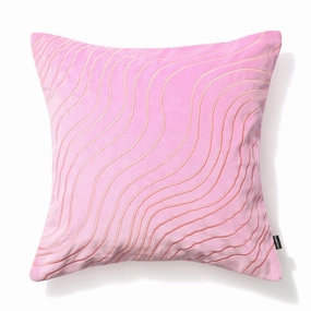 Wave Emb Cushion Cover 450 X 450 Pinkbedding sets ,throw blankets 