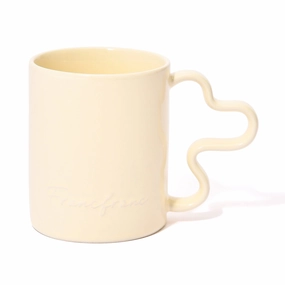 Wave Mug Ivoryglass cups ,personalized mugs 