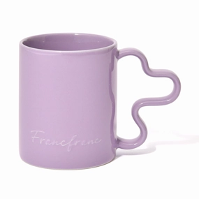 Wave Mug Purpleglass cups ,personalized mugs 