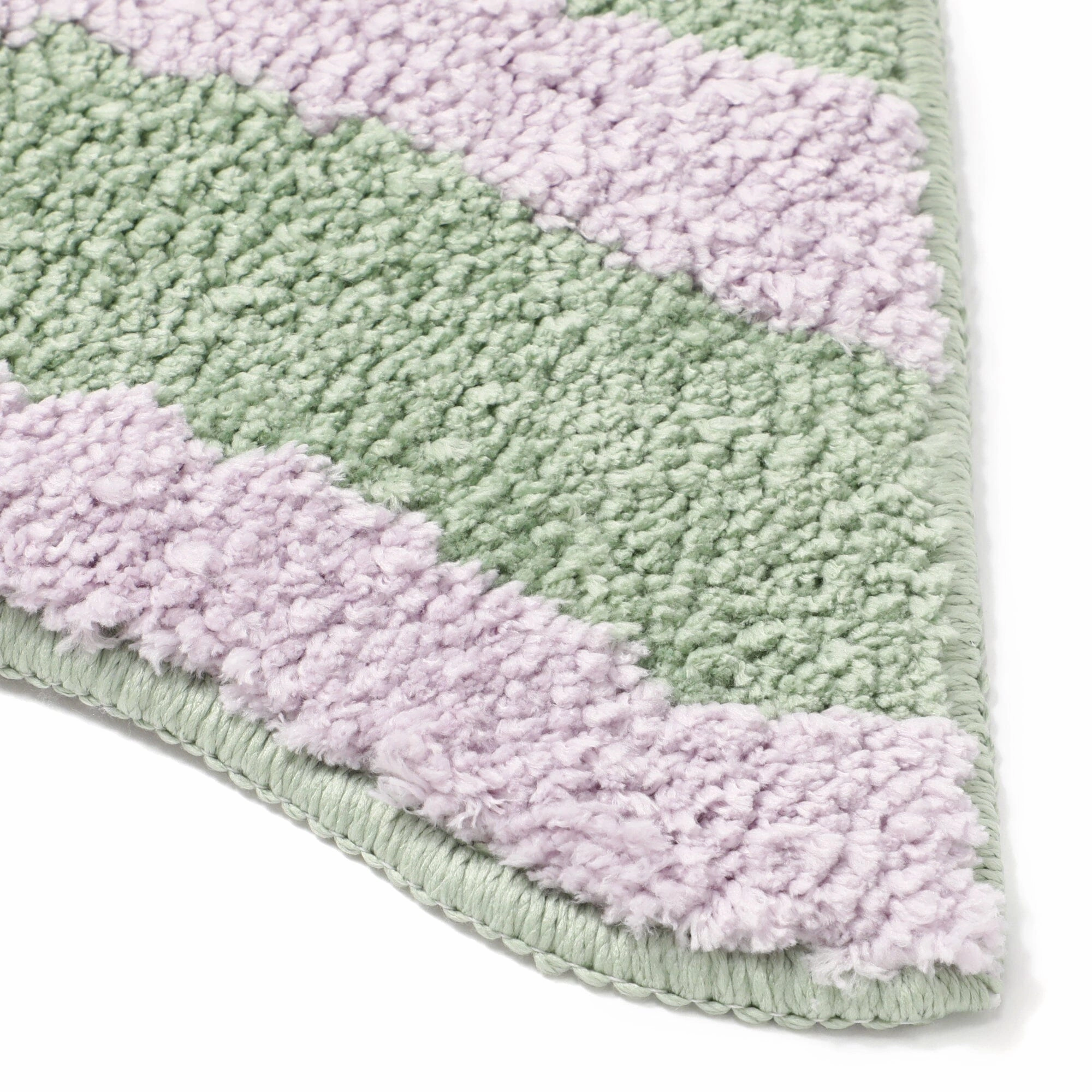 Wave Stripe Mat Light Green X Purple