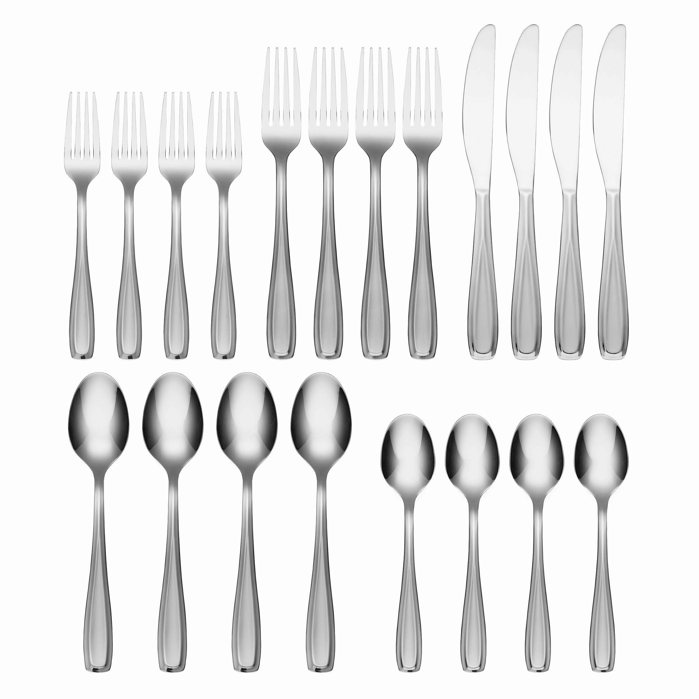 Waylen Sand 20 Piece Flatware Set