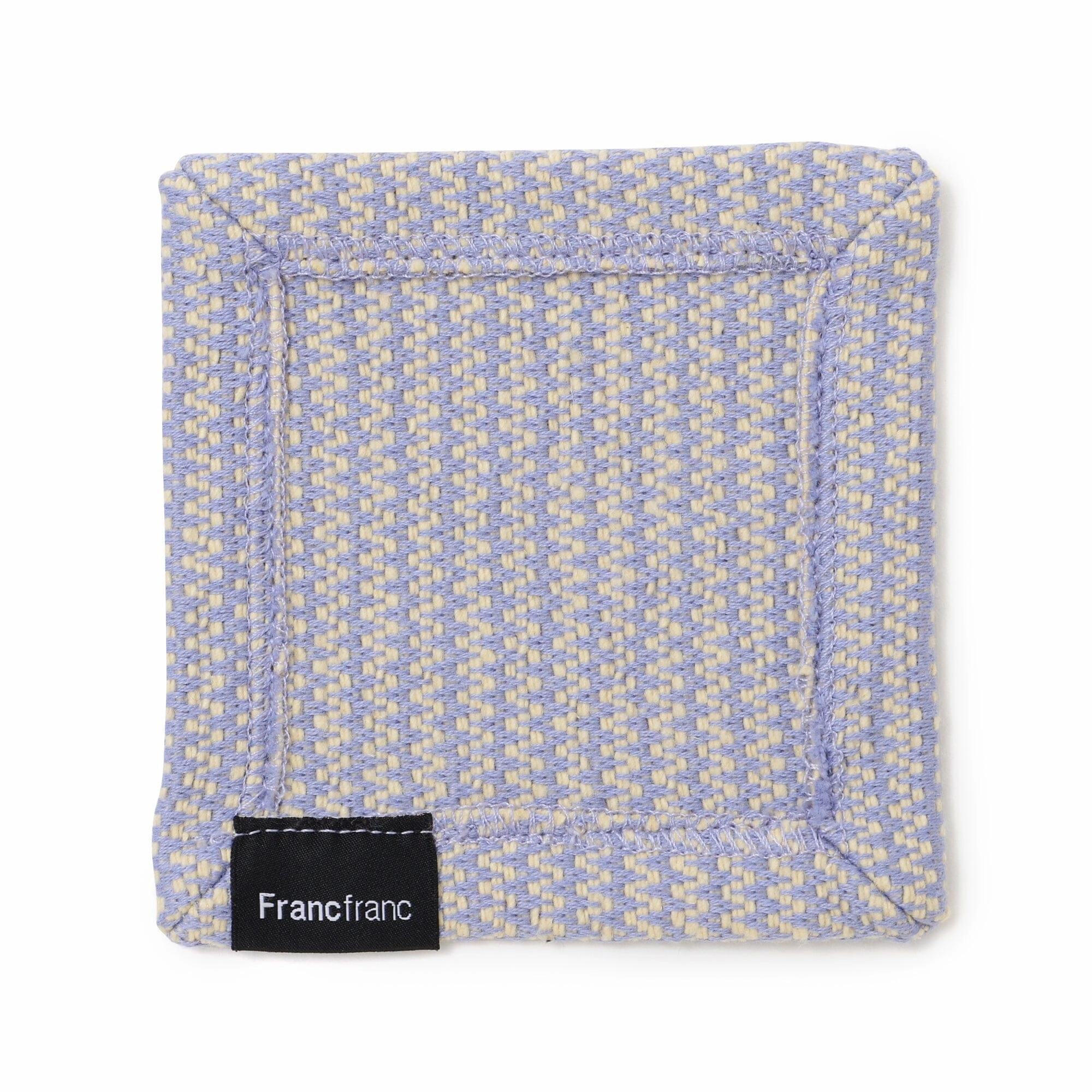 Weave Coaster Chevron Purple X Yellow