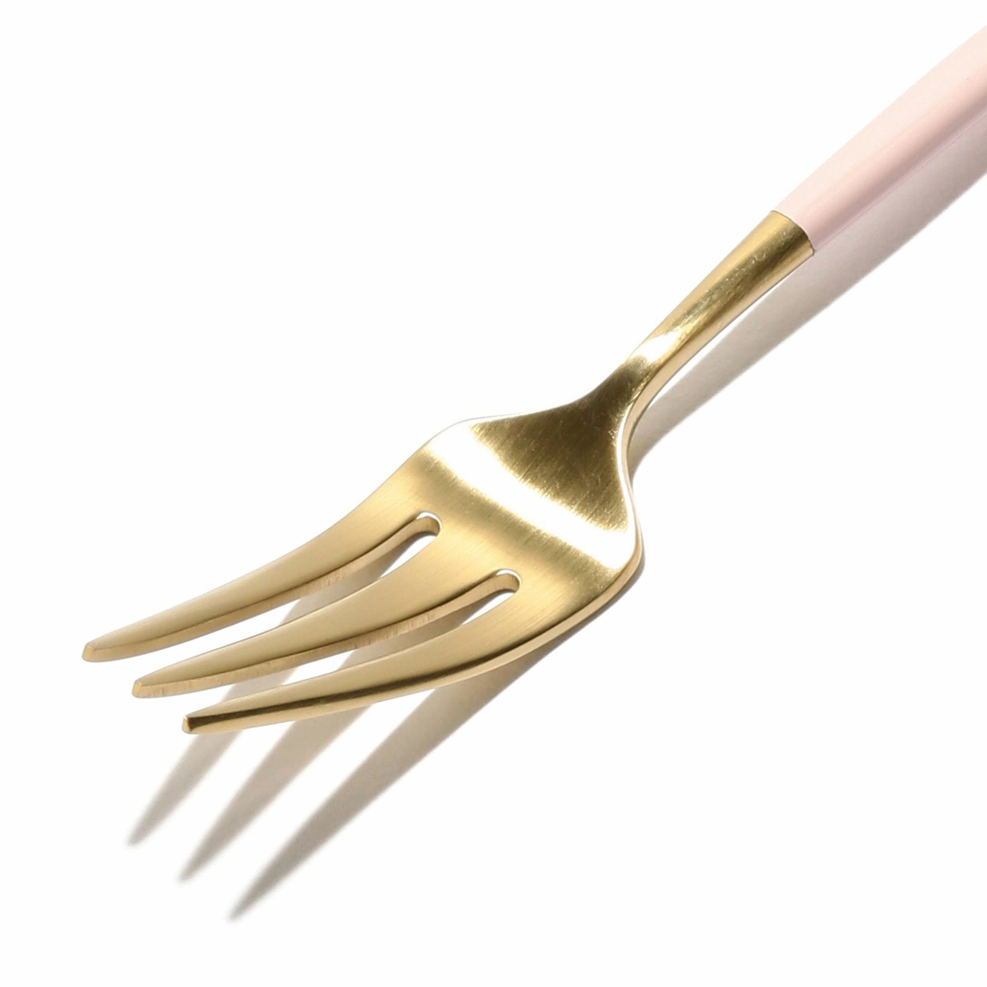 Welle Cake Fork Gold X Pink