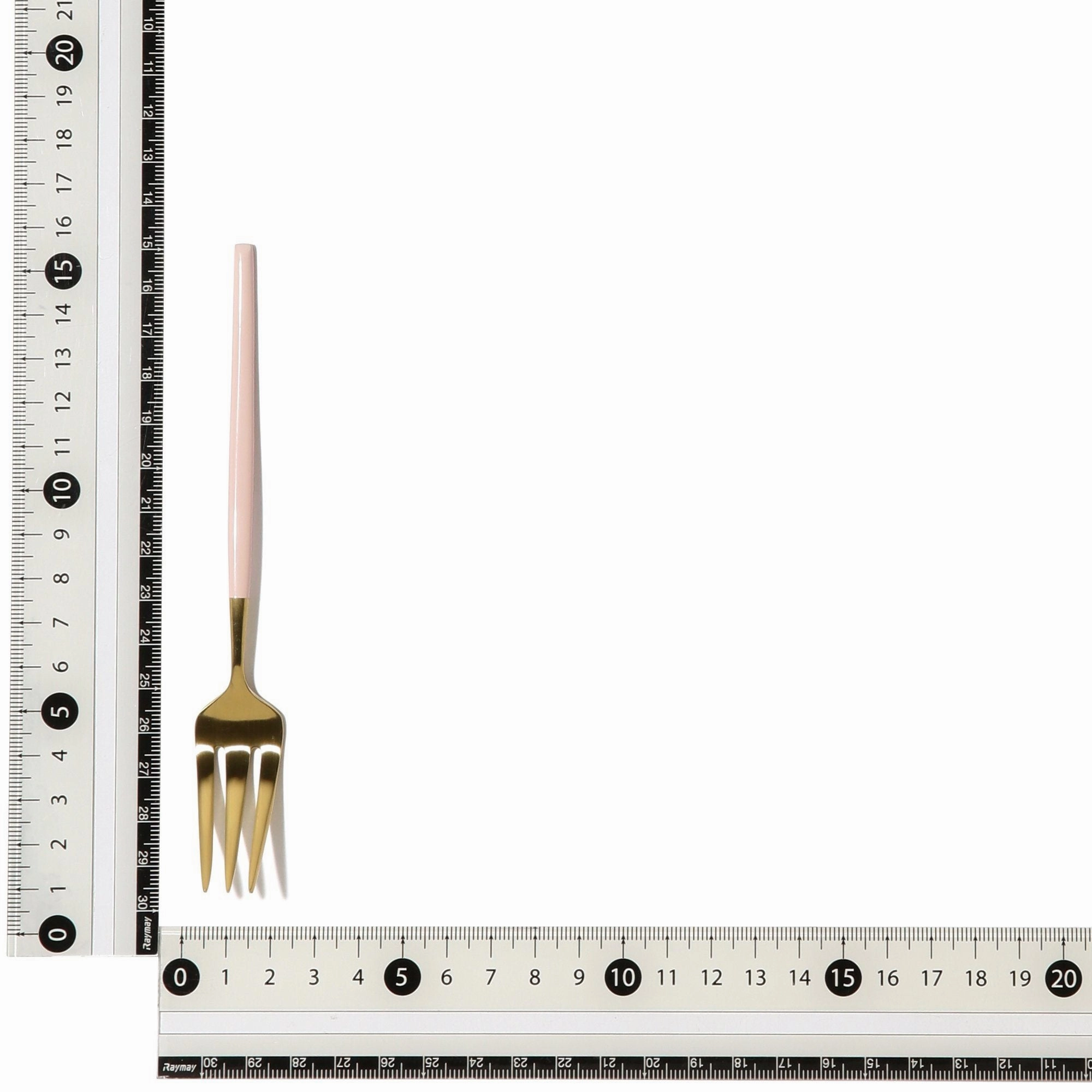 Welle Cake Fork Gold X Pink