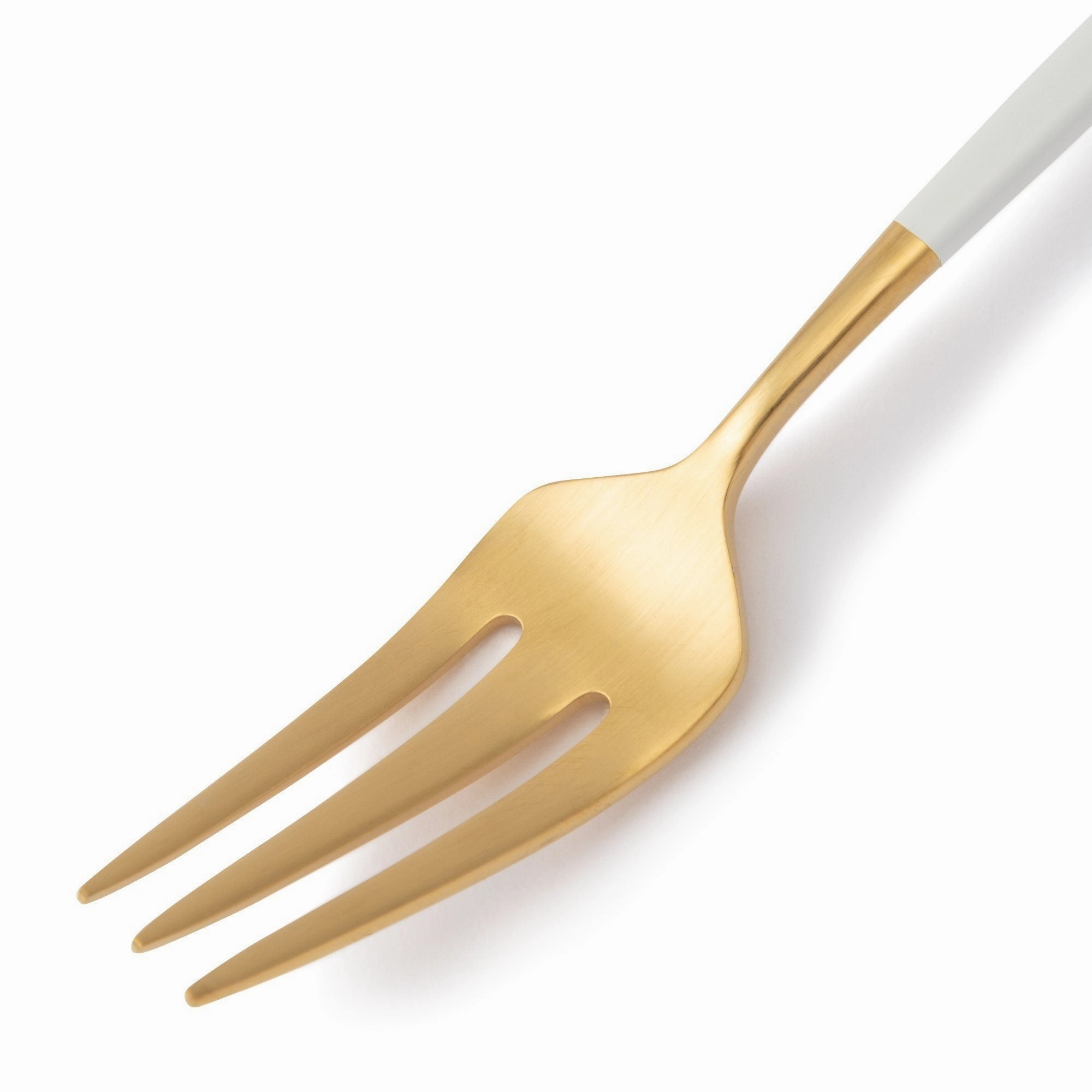 Welle Cake Fork Gold X White