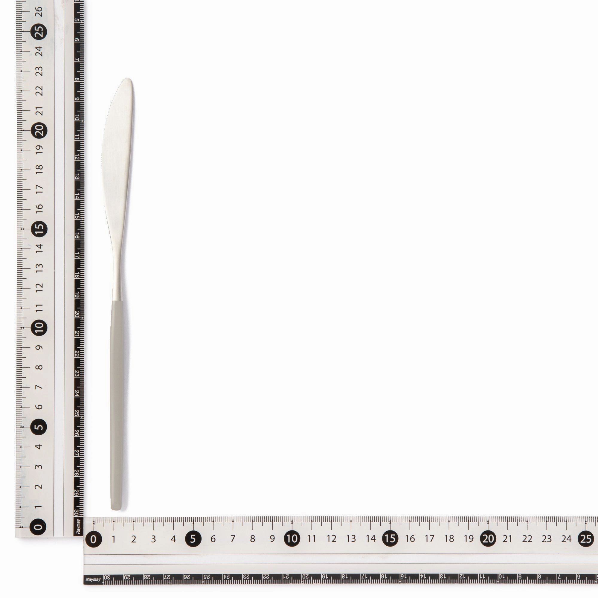 Welle Dinner Knife Gold X White