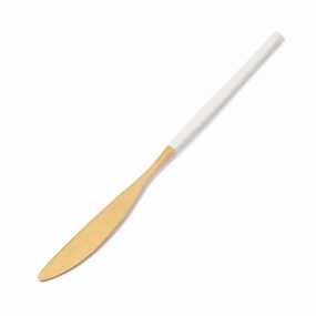 Welle Dinner Knife Gold X Whiteboho style dinner plates for special occasions 
