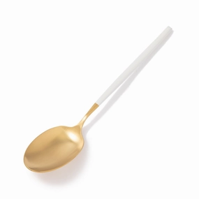 Welle Dinner Spoon Gold X Whiteboho style dinner plates for special occasions 