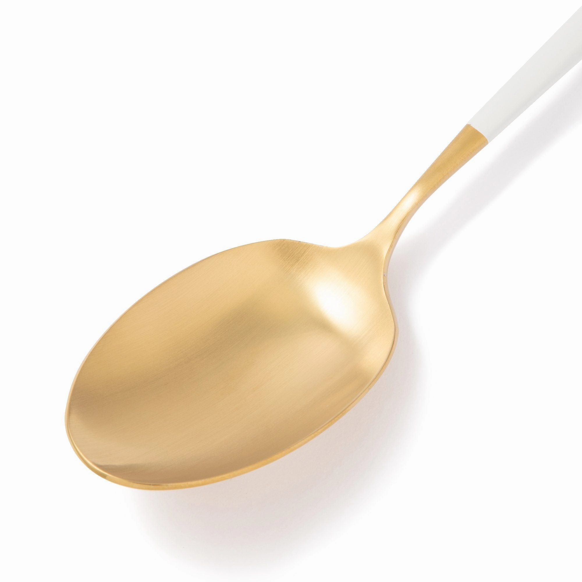 Welle Dinner Spoon Gold X White