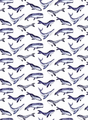 Whale Tale, Wallpapernordic minimalist wallpaper