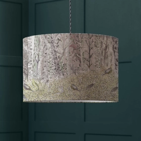 Whimsical Tale Eva Lamp Shade Willowreplacement lampshade,White Linen Drum Lampshade for Table or Floor Lamp
