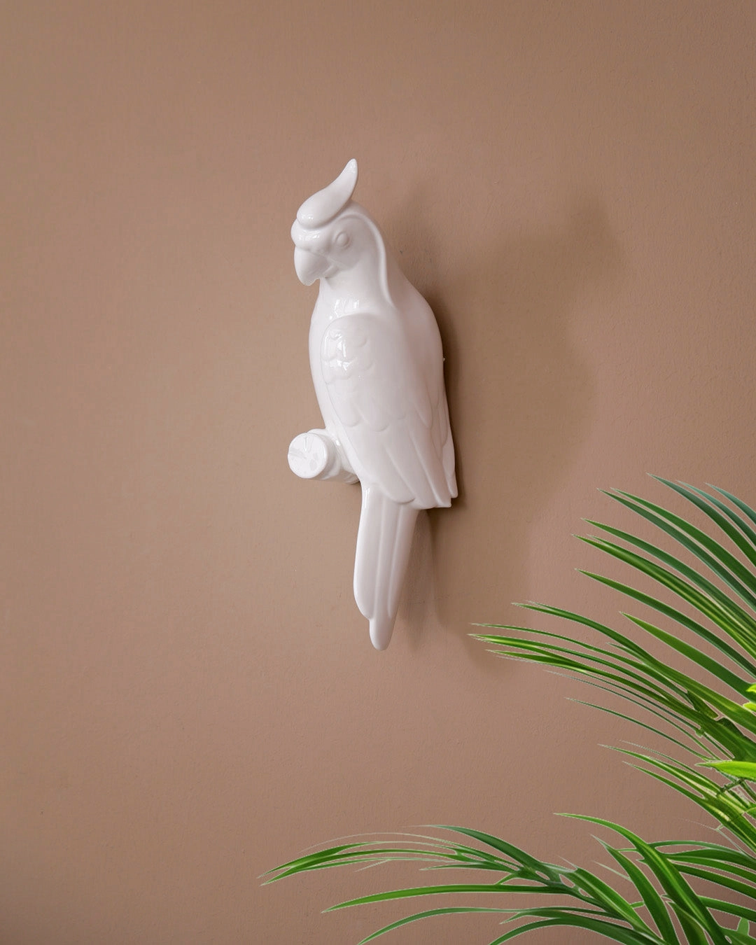 White Cockatoo Decorative Wall Accent - Set Of 2
