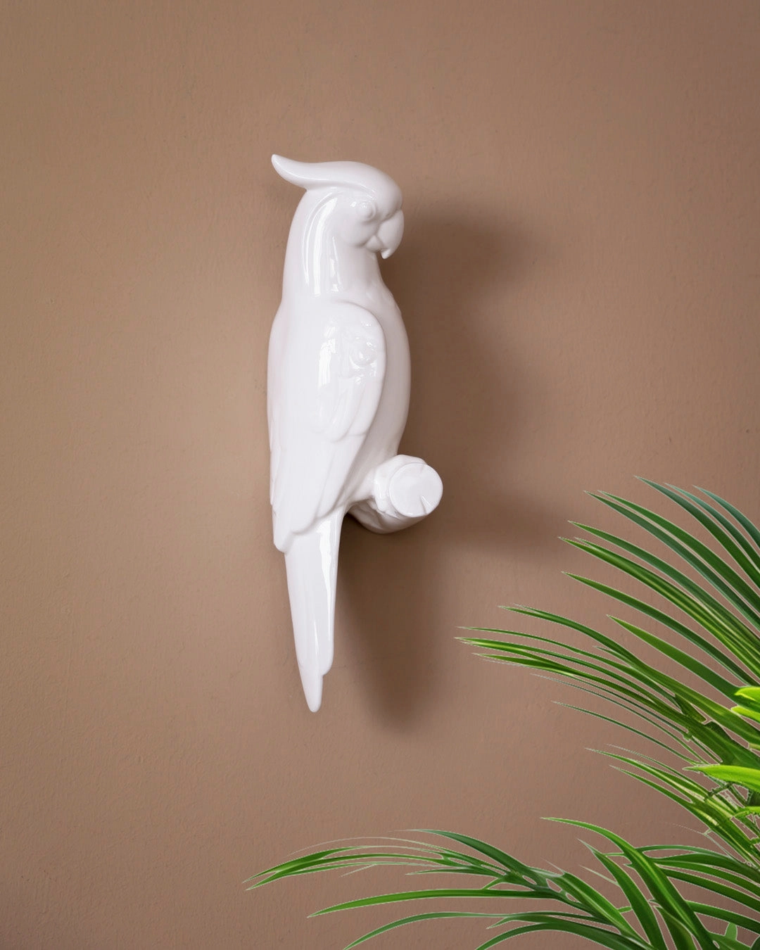 White Cockatoo Decorative Wall Accent - Set Of 2