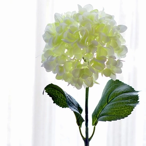 White Hydrangea Silk Flowers Stemhome decoration ,modern home decor 