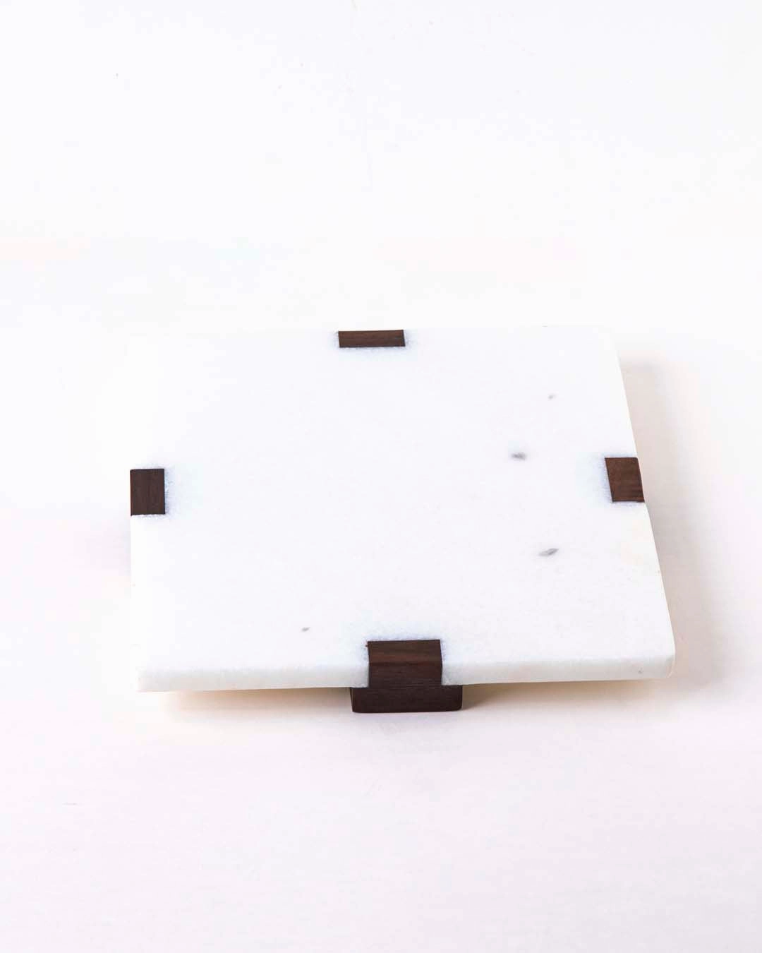 White Marble Appetizer Serving Tray - Square