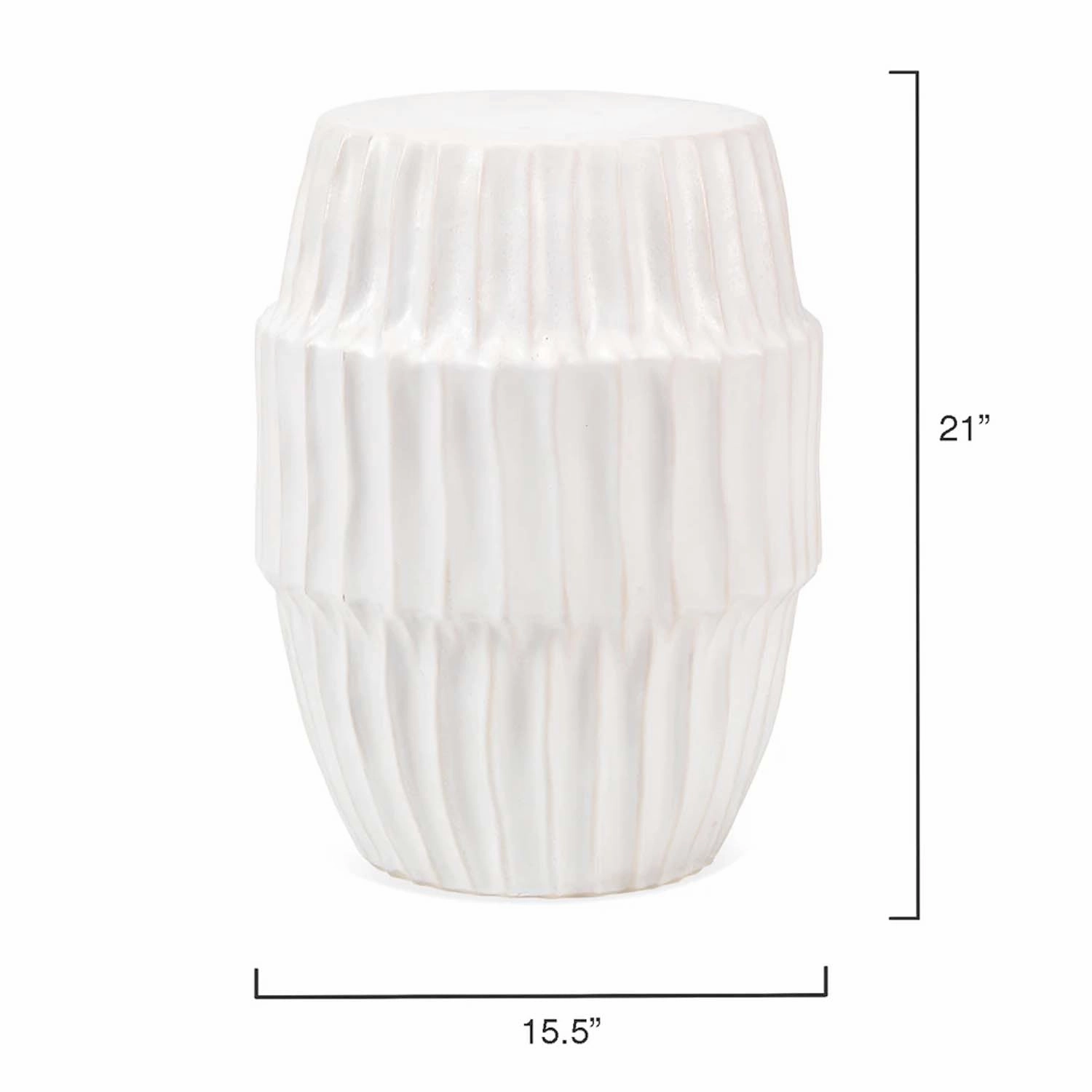 White Ombre Algae Side Table