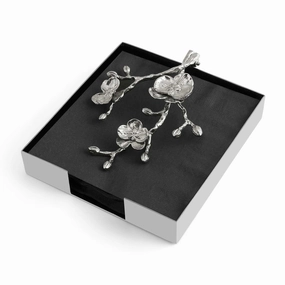 White Orchid Dinner Napkin Holdernordic style desktop ornaments