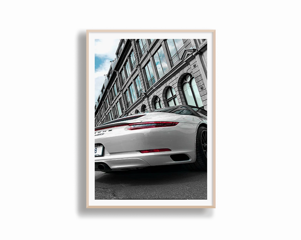 White Porsche Carrera 4 GTS
