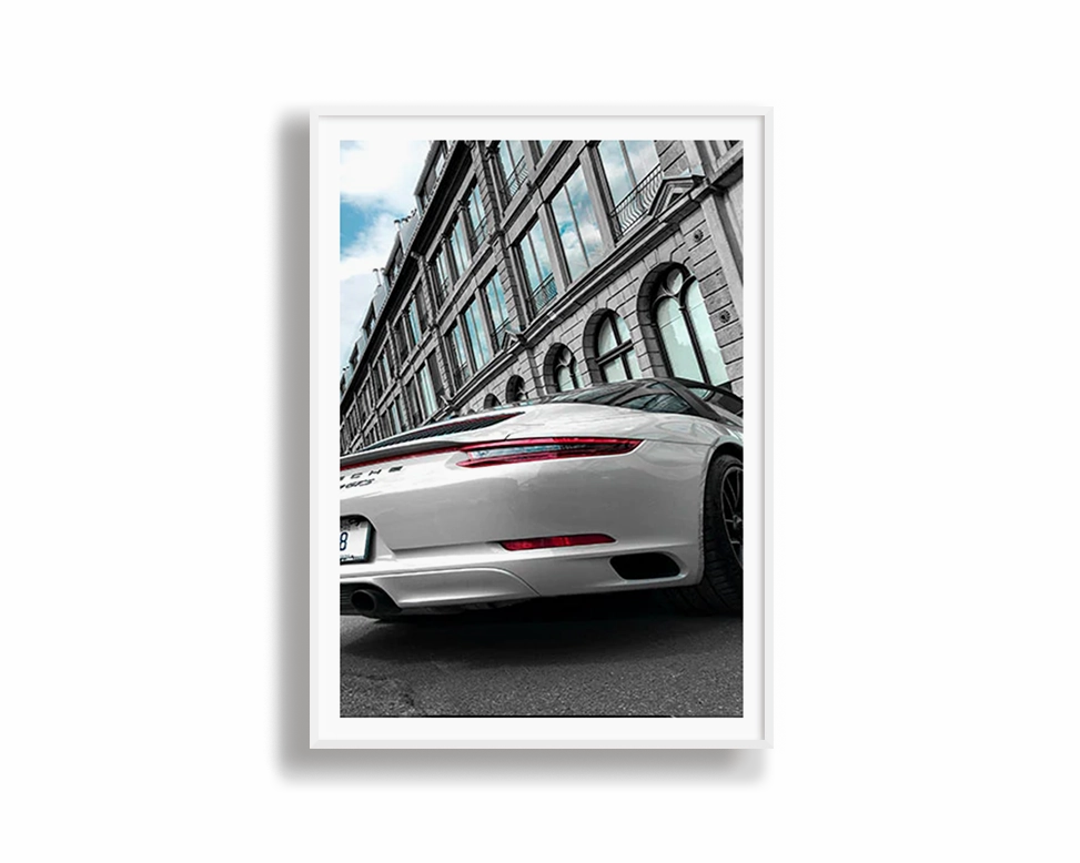 White Porsche Carrera 4 GTS