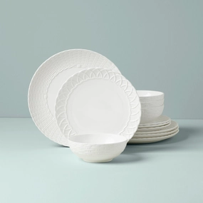 Wicker Creek 12-Piece Dinnerware Setmodern kitchen decor ,kitchen dinner set ,dinnerware 