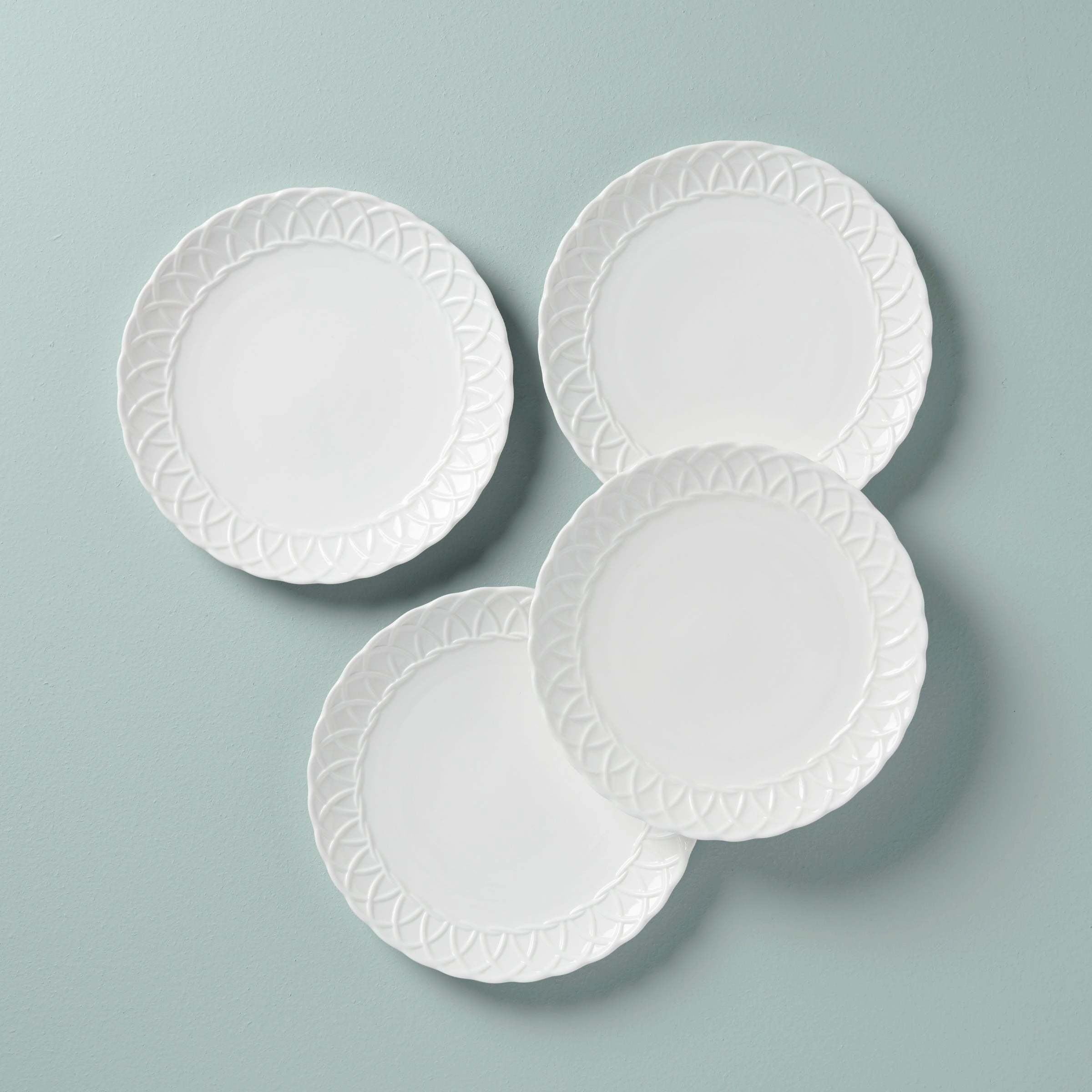 Wicker Creek Accent Plates - Set of 4modern kitchen decor ,kitchen dinner set ,dinnerware 