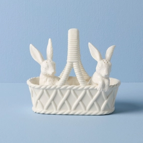 Wicker Creek Bunny Salt & Pepper Setafternoon tea dessert tray