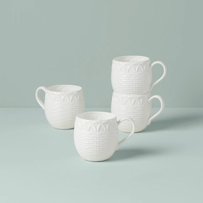Wicker Creek Mugs - Set of 4modern kitchen decor ,kitchen dinner set ,dinnerware 