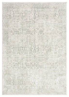 Wilamina Grey and Ivory Distressed Floral Rugmodern color block patchwork rug