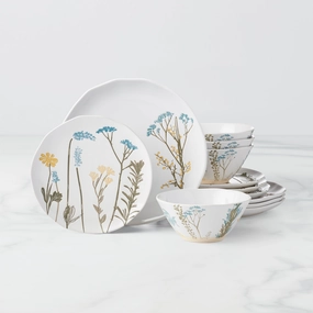 Wildflowers 12-Piece Dinnerware Setmodern kitchen decor ,kitchen dinner set ,dinnerware 