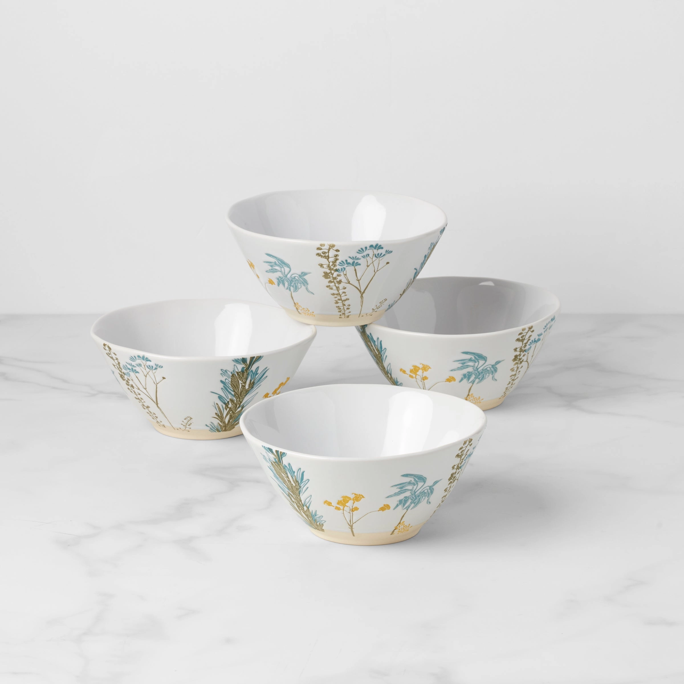 Wildflowers All-Purpose Bowls - Set of 4modern kitchen decor ,kitchen dinner set ,dinnerware 