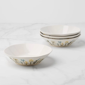 Wildflowers Dinner Bowls - Set of 4modern kitchen decor ,kitchen dinner set ,dinnerware 