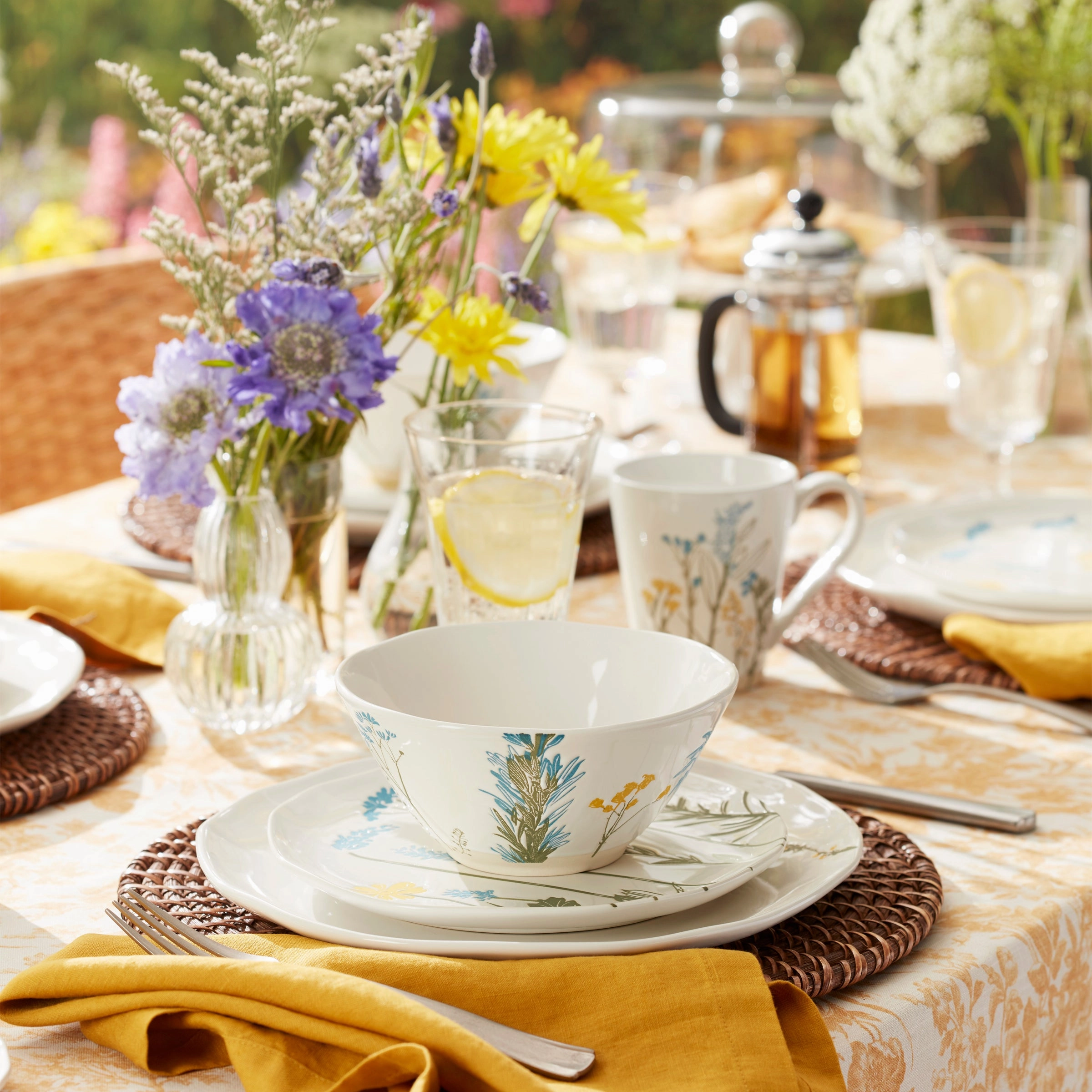 Wildflowers Dinner Plates - Set for 4