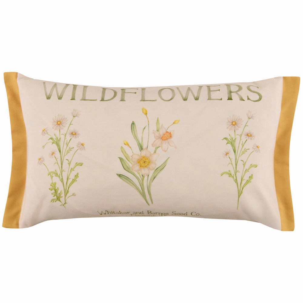 Wildflowers Printed Outdoor Cushion Marigold
