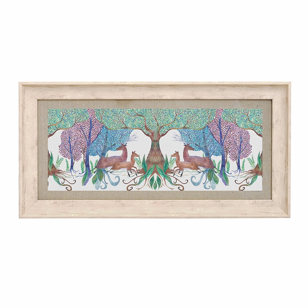 Willow Woods Framed Print Birch