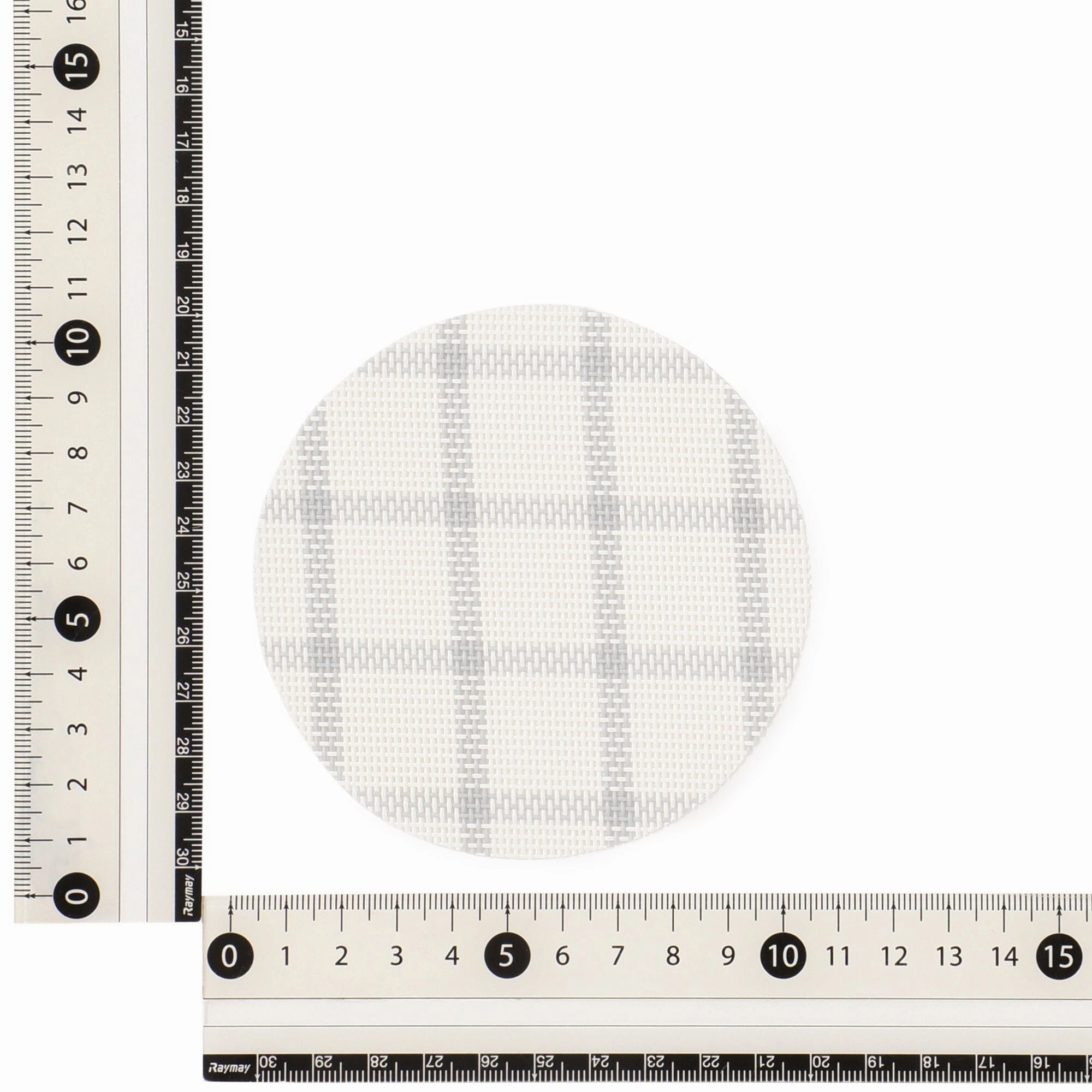 Windowpane Check Coaster Set Of 2 Gray