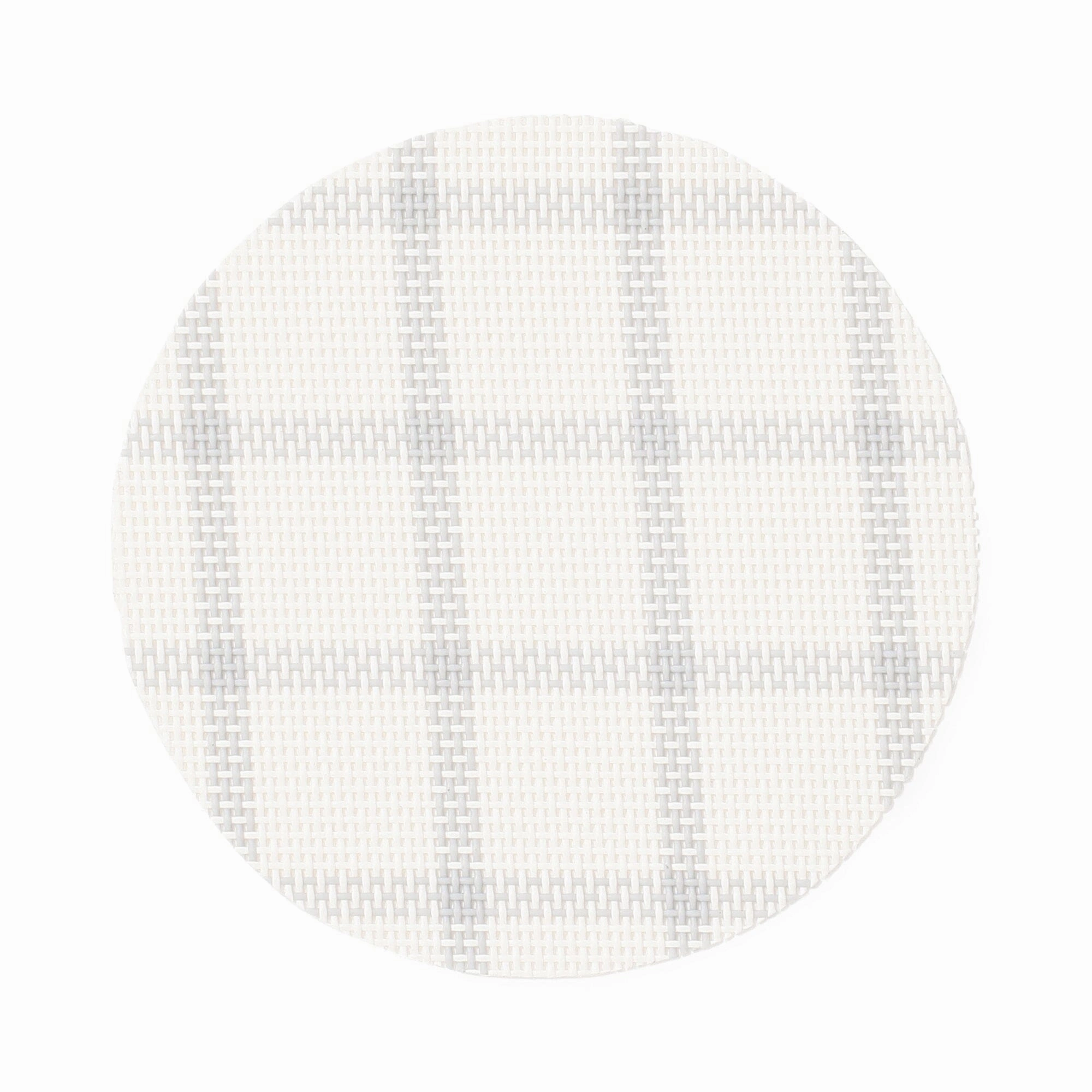 Windowpane Check Coaster Set Of 2 Gray