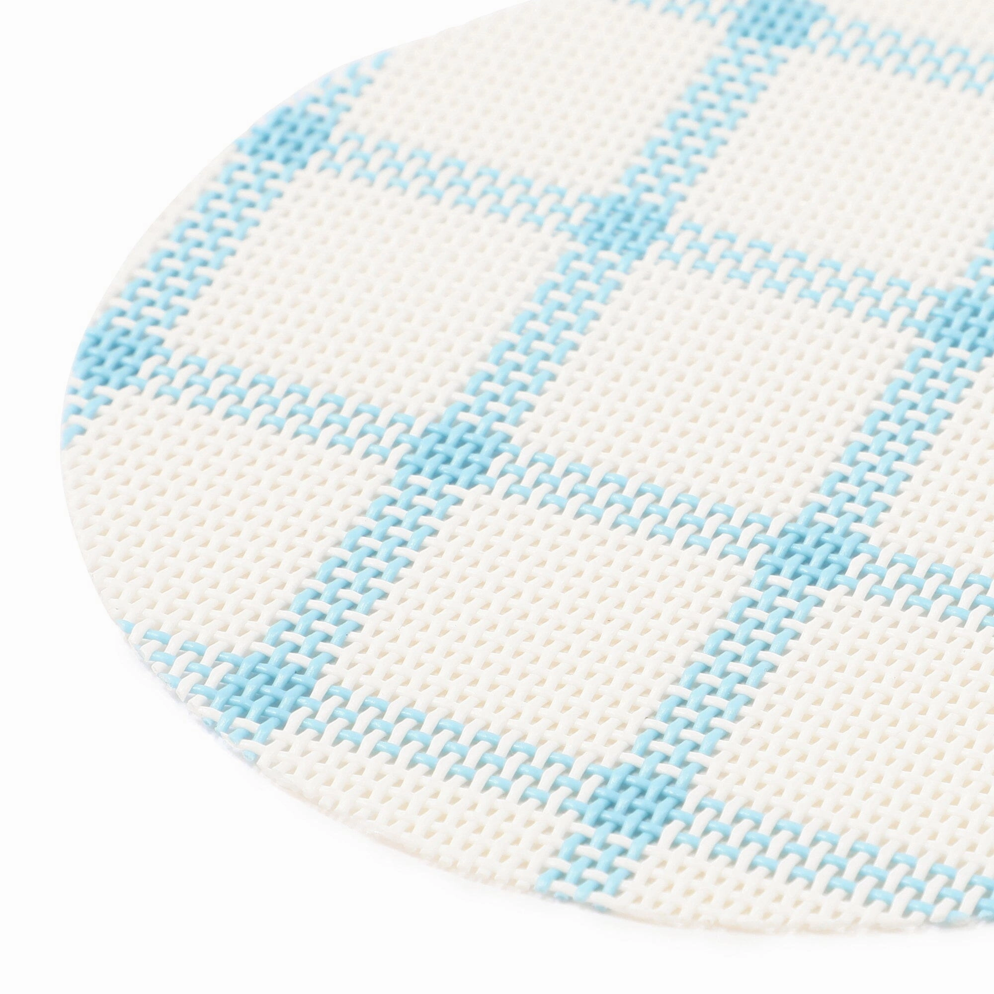 Windowpane Check Coasters Set Of 2 Blue