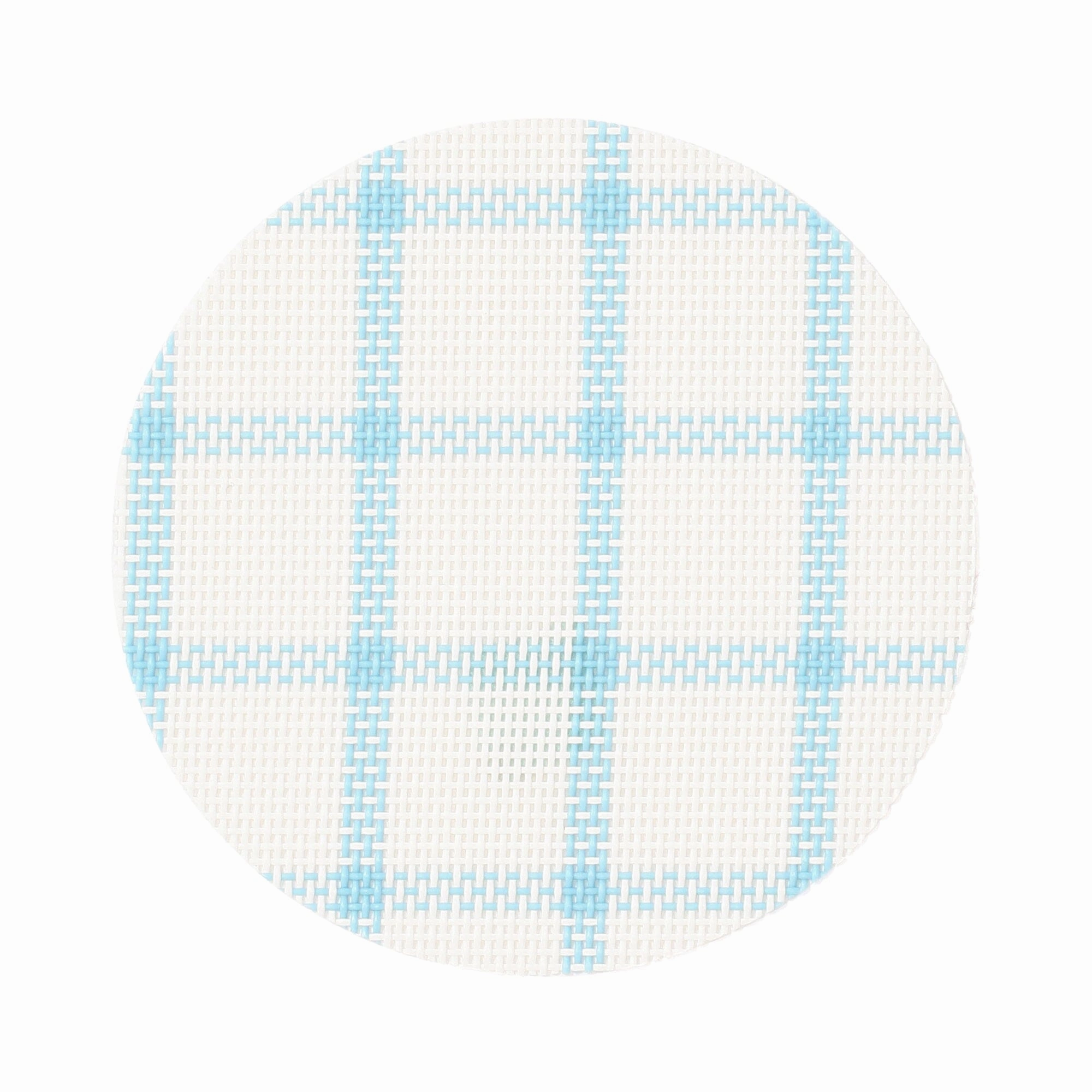 Windowpane Check Coasters Set Of 2 Blue