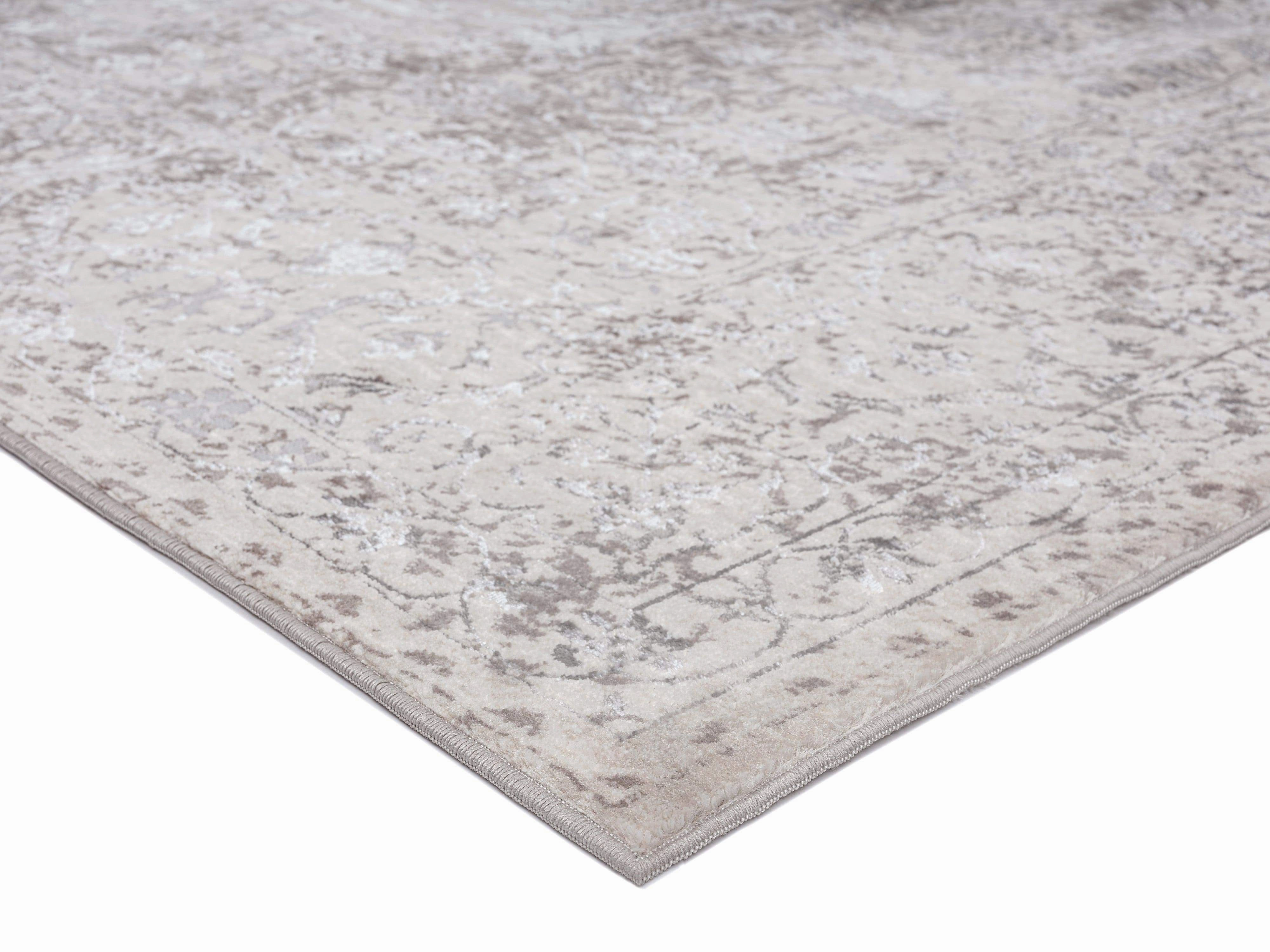 Winona Cream Brown And Silver Grey Traditional Floral Rug *NO RETURNS UNLESS FAULTY