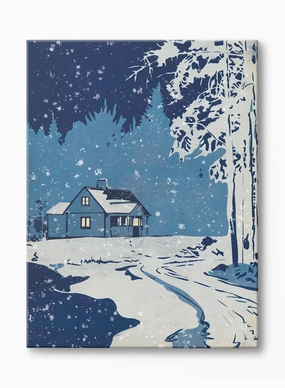 Winter Country Lane, Canvasindoor decorative canvas print